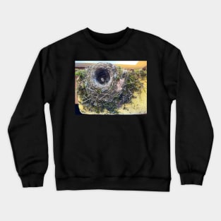 Birds Nest inside the Bathroom Crewneck Sweatshirt